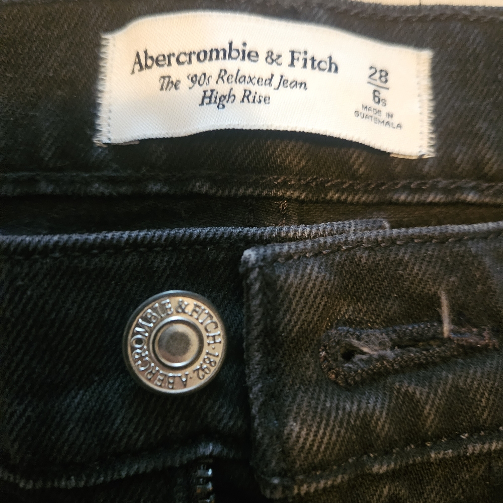 Abercrombie & Fitch Black High Rise Women Jeans